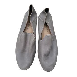 Lucky Leather super soft flats loafers 5.5 6 comfortable taupe dove work shoe